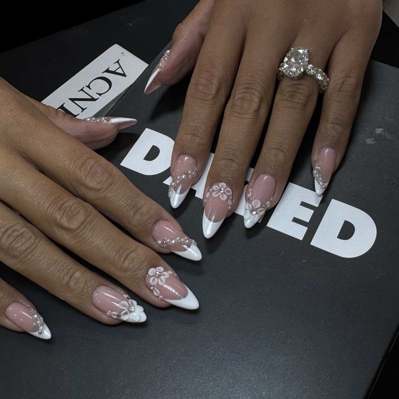 Signature nude manicure at Elegant Nails Salon & Spa